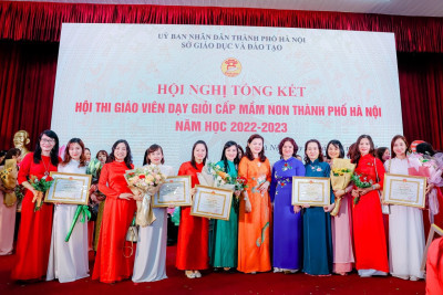 CHÚC MỪNG HỘI THI GIÁO VIÊN GIỎI CẤP MẦM NON THÀNH PHỐ HÀ NỘI NĂM HỌC 2022-2023 THÀNH CÔNG TỐT ĐẸP!