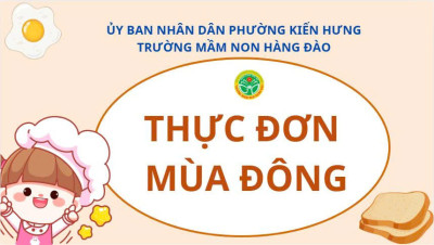 THỰC ĐƠN MÙA ĐÔNG NĂM HỌC 2025 - 2026