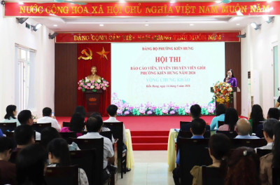 Hội thi báo cáo viên, tuyên truyền viên giỏi Phường Kiến Hưng năm 2026