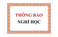 Thông báo nghỉ học