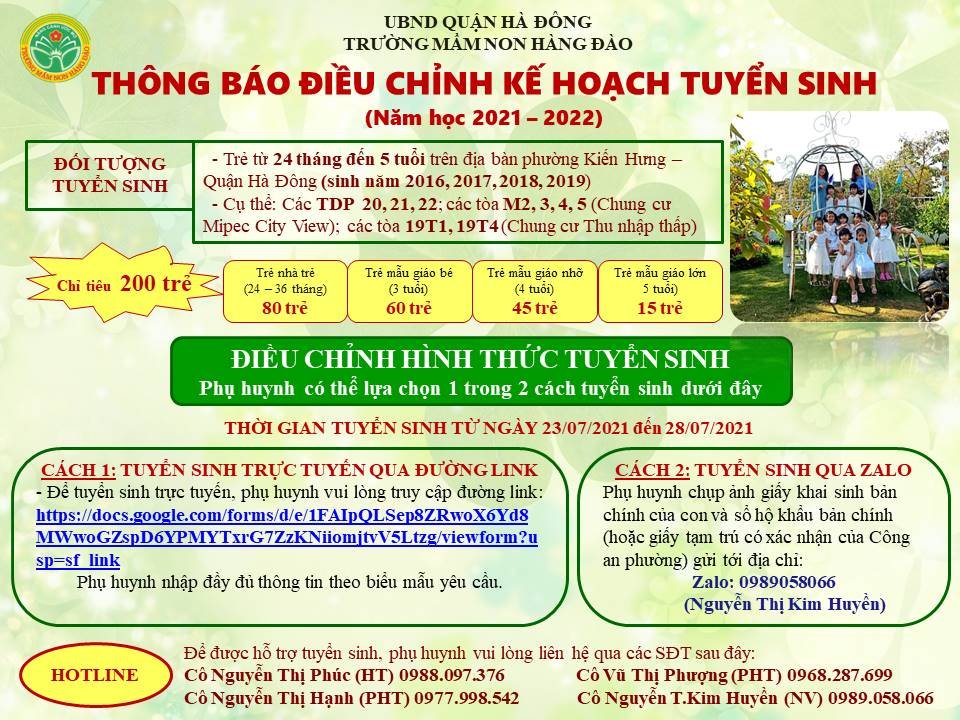 thong bao tuyen sinh 