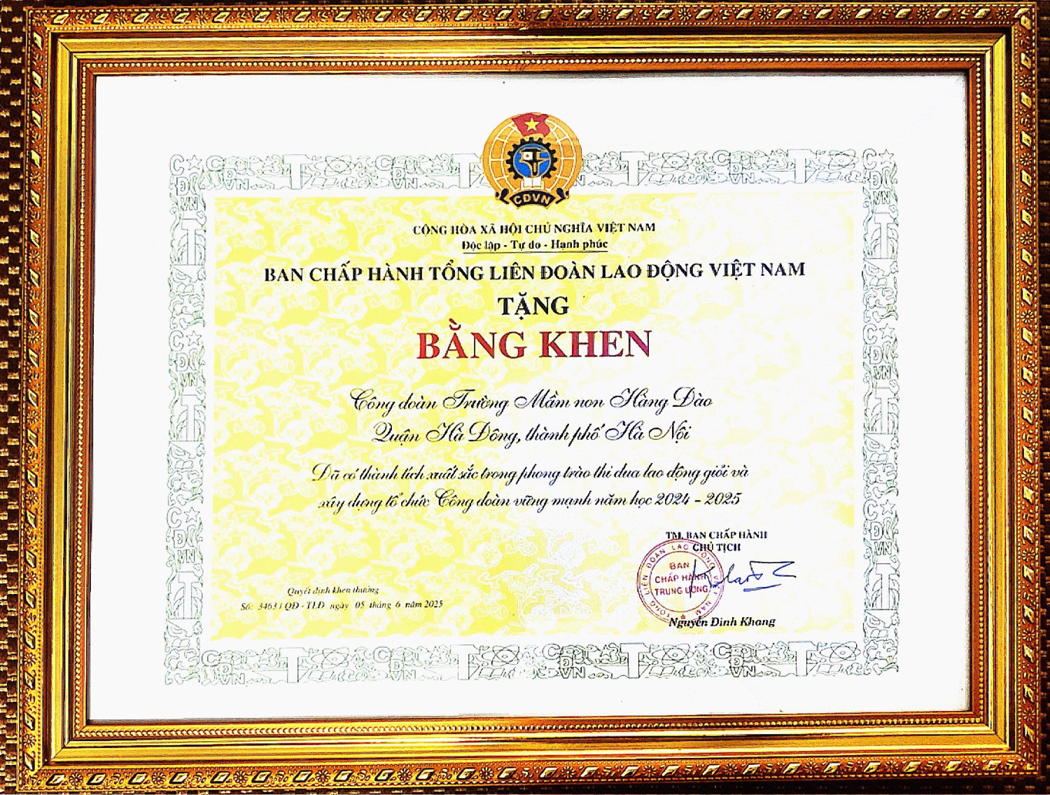 VINH DỰ – TỰ HÀO – LAN TOẢ